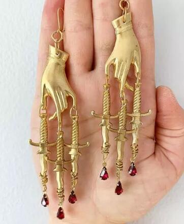 "Demetria" Blood Drop Earrings