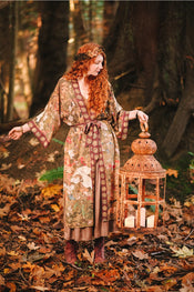"Dream Weaver"  Opera Duster Kimono with Zodiac Signs width=100 