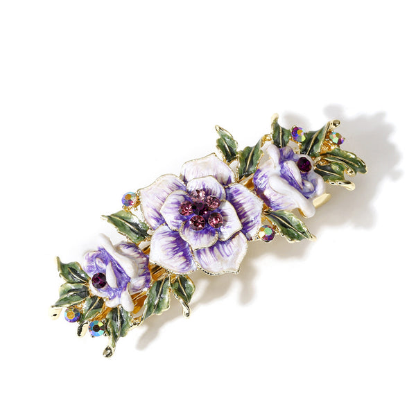 Golden Blossom Hair Clip