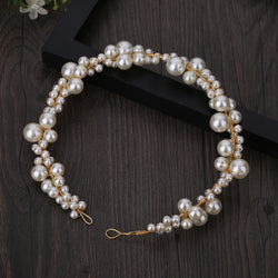 "Ysolde" Pearl Chain Headdress width=100 