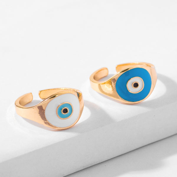 Dripping Eyes Alloy Ring
