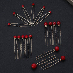 Luna Faux Pearl Hairpins width=100 