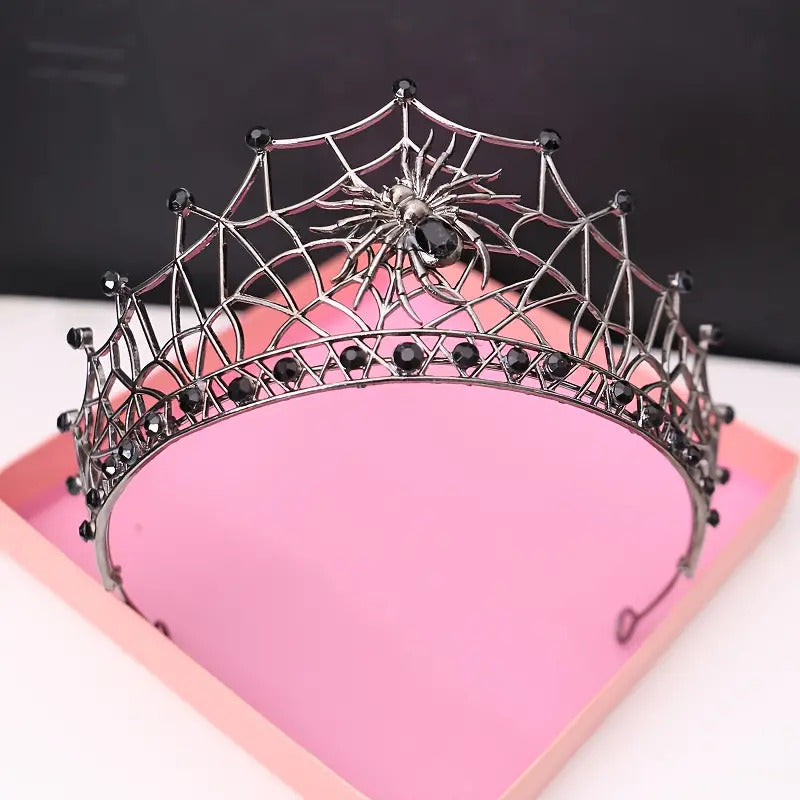 "Arachnia" Spiderweb Tiara