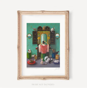 Miss Mink Lesson 1 Art Print by Janet Hill-0