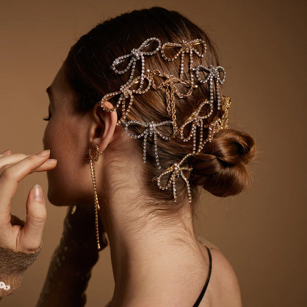 Gilded Rinestone Hair Clip
