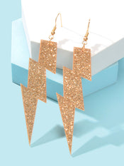 Sparkling Retro Party Acrylic Exaggerated Women Lightning Bolt Dangle Earrings-3 width=100 