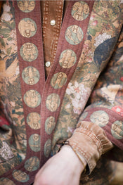 "Dream Weaver" Fleece Cottage Kimono Jacket width=100 