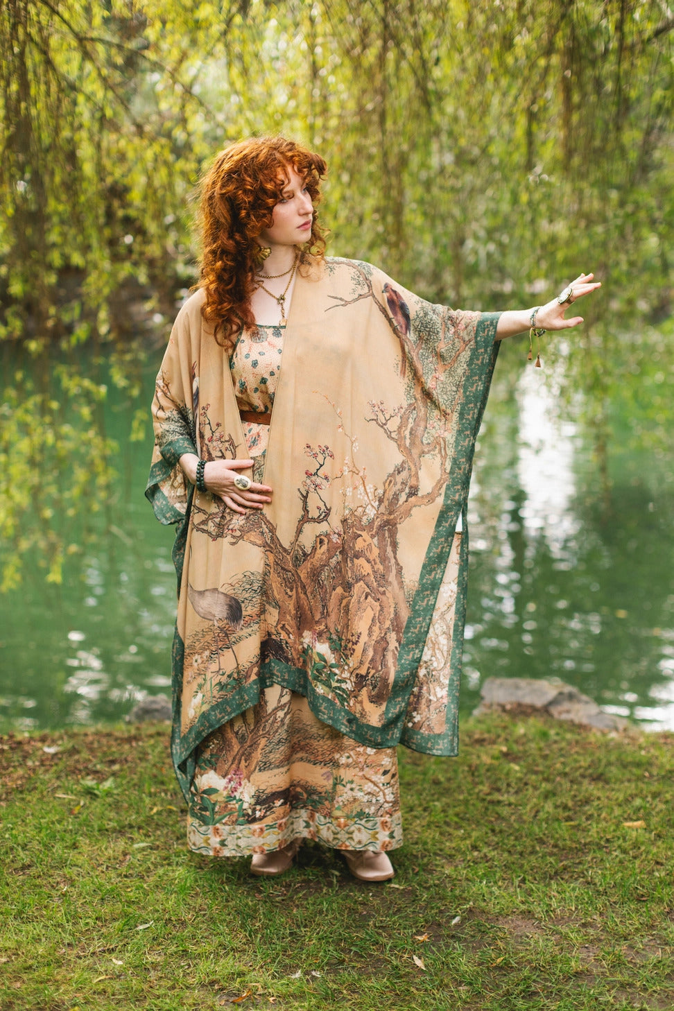 "Fable" Bohemian Goddess Starduster Kimono