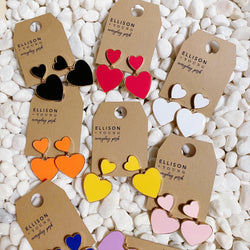 Heart For Game Day Earrings-2 width=100 
