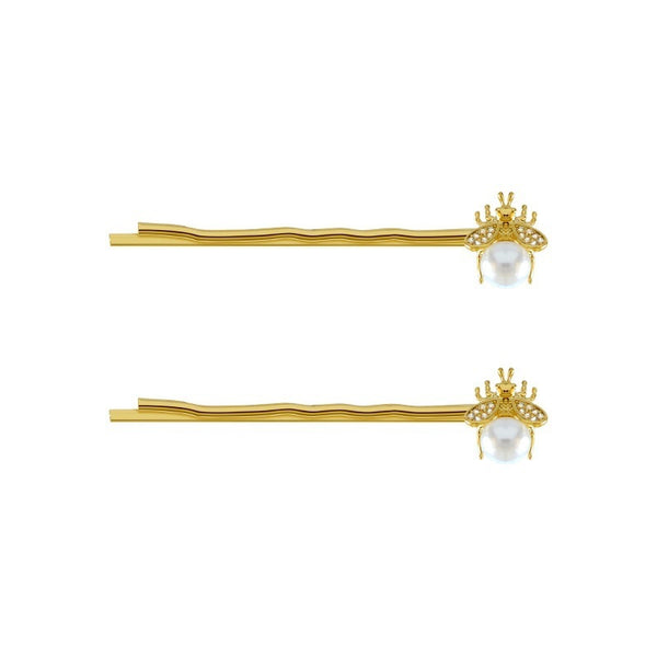 Golden Heart Hairpins