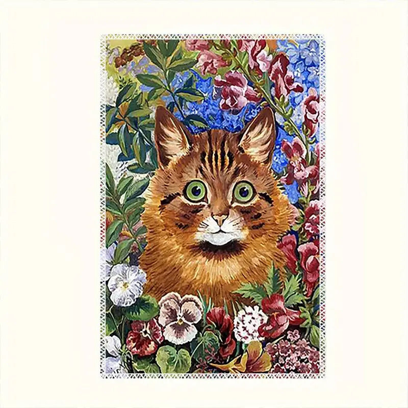 Louis Wain Cat Dishcloth