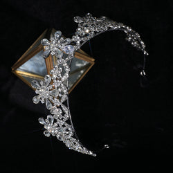 Crystal Blossom Crown Hair Accessory width=100 
