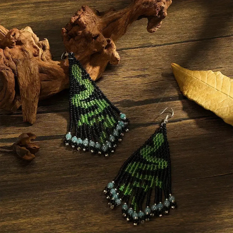 "Serpens" Beaded Earrings