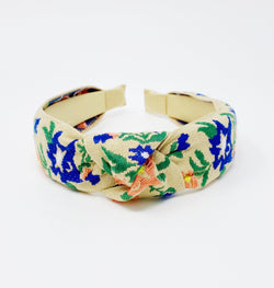 French Floral Embroidered Headband-3 width=100 