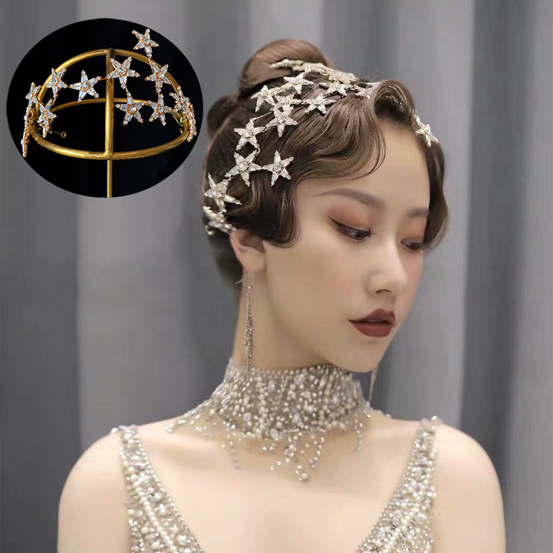Art deco style  Star Hair Crown