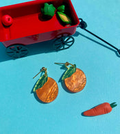 Mini Oranges Acrylic Earrings-0 width=100 