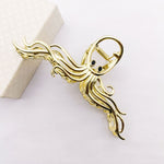 "Sabra" Retro French Octopus Hair Claw