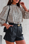 Sienna 3/4 Sleeves Cheetah Blouse-0