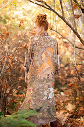 "Dream Weaver"  Opera Duster Kimono with Zodiac Signs width=100 