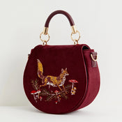 "Fable" Embroidered Saddle Bag width=100 