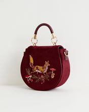 "Fable" Embroidered Saddle Bag width=100 