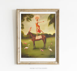 Tallulah Shaw Rehearses Art Print - 8.5" X 11" by Janet Hill-0 width=100 