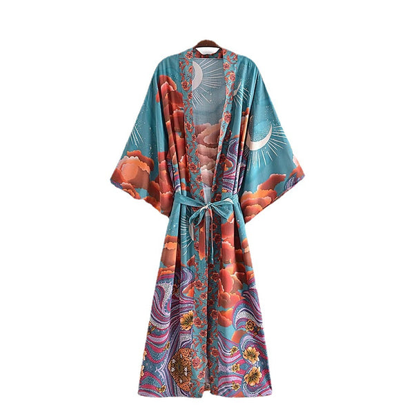 Sunlit Serenity Kimono Robe