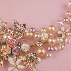 Pearl Blossom Crown Set width=100 