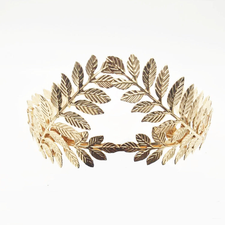 Gilded Leaf Crown Hairband