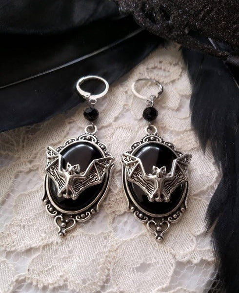 "Lainie" Flying Bat Dangle Earrings