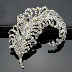 Radiant Feather Brooch width=100 