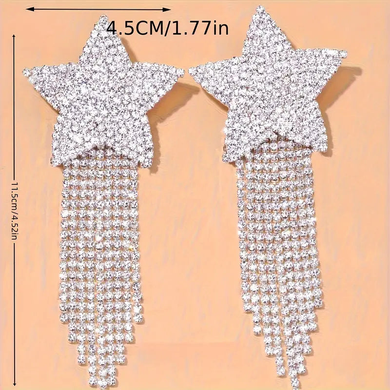 "Proxima" Shooting Star Cascade Earrings