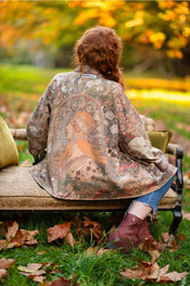 "Dream Weaver" Fleece Cottage Kimono Jacket width=100 