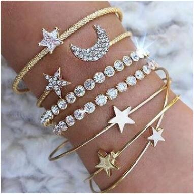 Starlit Moon Cuff