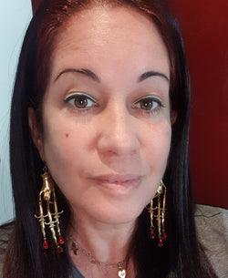 Demetria Blood Drop Earrings width=100 