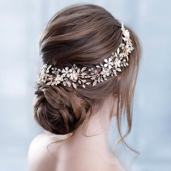 Golden Leaf Hair Band