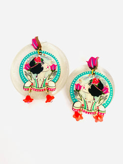 Lady Tulip Statement Earrings by Rosie Rose Parker-4 width=100 