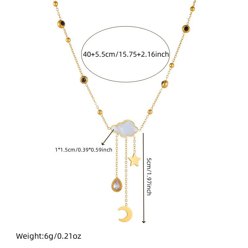 Cloud Star Moon Elegance Necklace