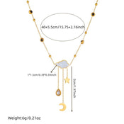Cloud Star Moon Elegance Necklace width=100 