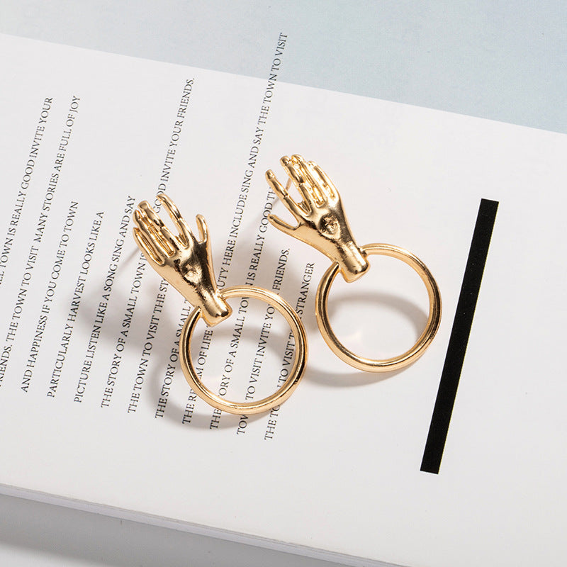 Rumi Hand Hoop Earrings