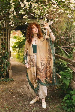 "Fable" Bohemian Goddess Starduster Kimono width=100 