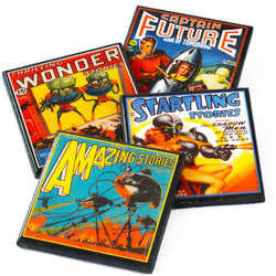 Space Invaders! Vintage Science Fiction Coaster Set-0 width=100 
