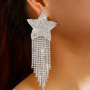 "Proxima" Shooting Star Cascade Earrings