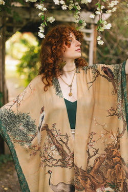 "Fable" Bohemian Goddess Starduster Kimono width=100 