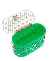 Womens Emerald Rainbow  Top Handle Clutch Bag-3 width=100 