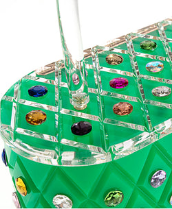 Womens Emerald Rainbow  Top Handle Clutch Bag-4 width=100 