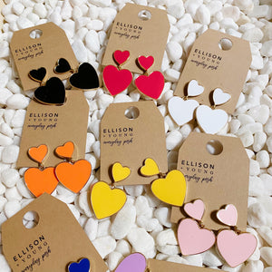 Heart For Game Day Earrings-3