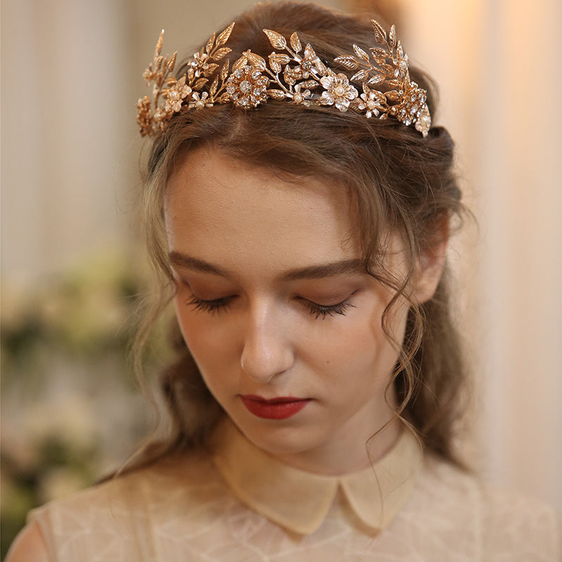 Golden Blossom Crown