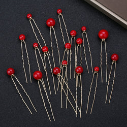 Luna Faux Pearl Hairpins width=100 