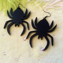 Big Acrylic Spider Earrings-4 width=100 